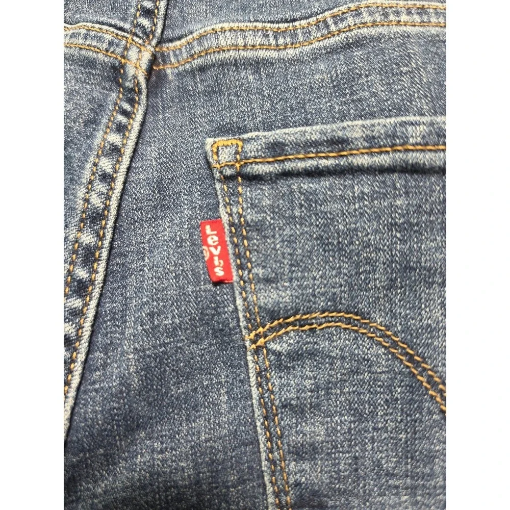 Levi's 721 High Rise Skinny Ankle Jeans Blue Medium Wash Denim 27 22850-0106 - Picture 5 of 9